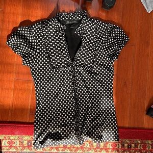 Gorgeous 90s polka dot button up by INC